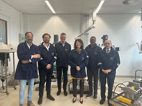 Recently, Deputy Secretary Annet Bertram from the Ministry of Infrastructure and Water Management visited the startup. Credit: Phoenix Metals
